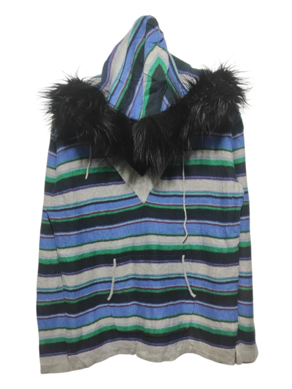 Hysteric Glamour Beams Stripe V neck zip fur hoodie i6w9 LGB style Size US M / EU 48-50 / 2 - 1 Thumbnail