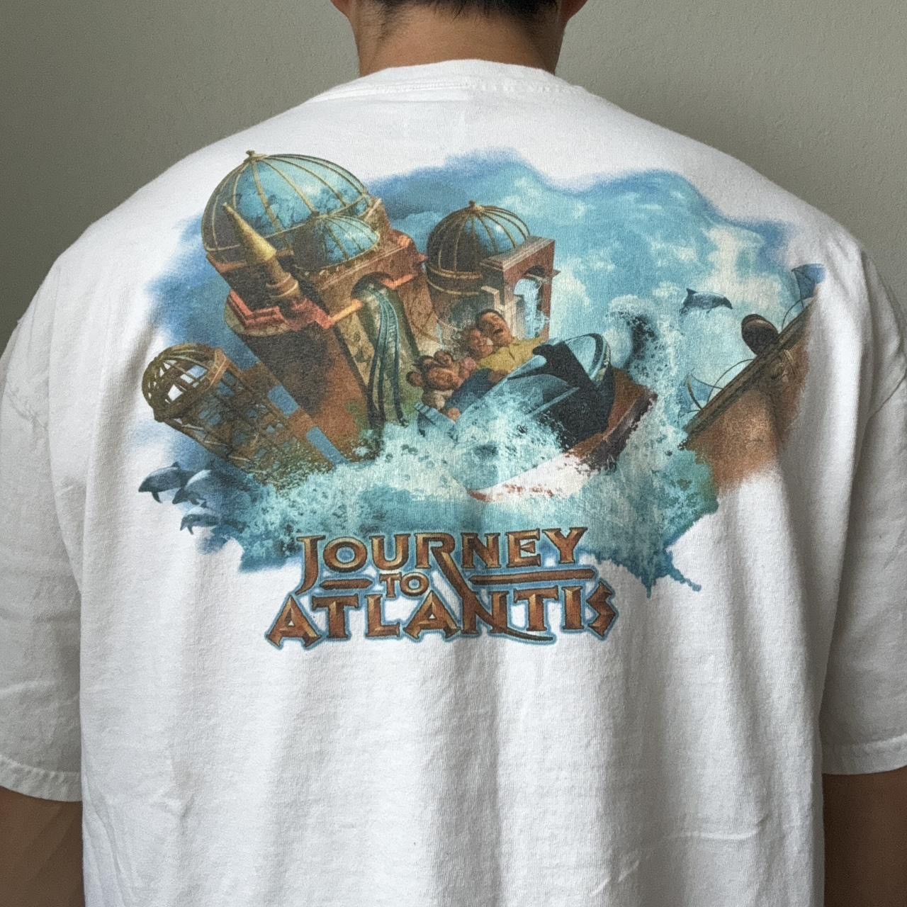 Vintage Vintage Journey to Atlantis 2000s Graphics White Tee Shirt Size US XL / EU 56 / 4 - 3 Thumbnail