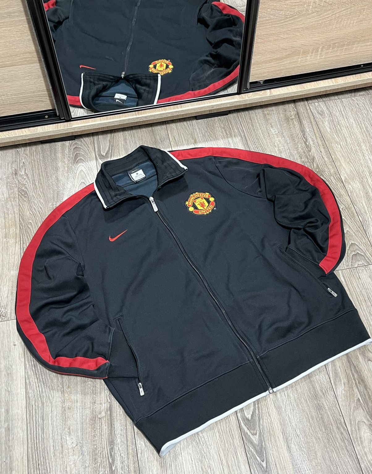 Nike Nike Vintage Zip-Hoodie Manchester United 2014/15 Soccer Size US XL / EU 56 / 4 - 3 Thumbnail