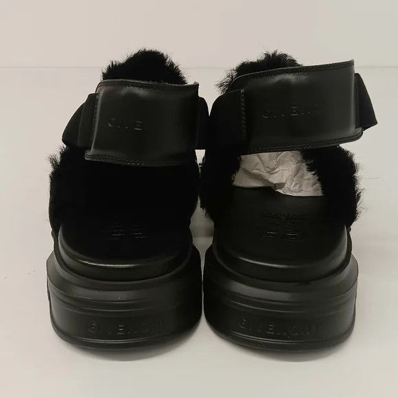 Givenchy Givenchy Marshmallow Hoya Shearling-Lined Suede Mules - EU44 Size US 11 / EU 44 - 11 Thumbnail