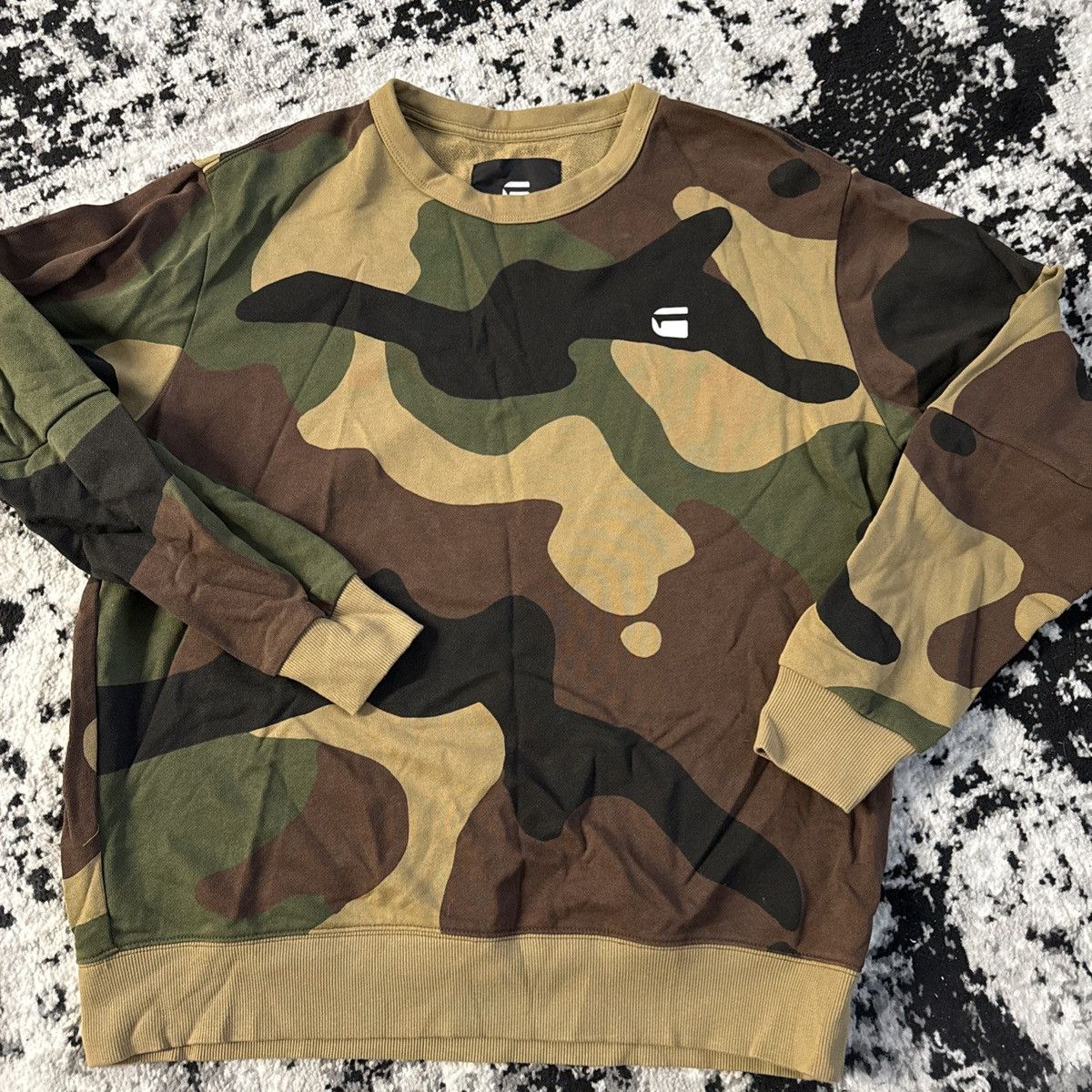 G-Star Army fatigue Gstar Crew neck Size US XL / EU 56 / 4 - 1 Thumbnail
