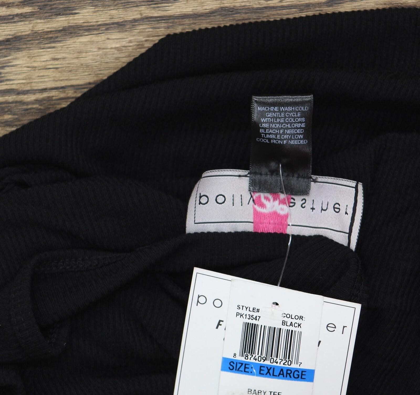 Other Nwt Polly & Esther Scoop-neck Skimmer T Shirt Top Black Xl Size XL / US 12-14 / IT 48-50 - 5 Thumbnail