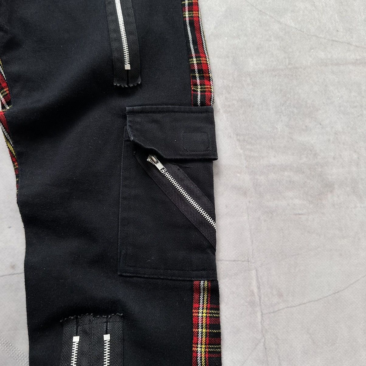 If Six Was Nine × Seditionaries × Tripp NYC Japan Punk Zipper Checkered Pants Gothic Emo Mad Punks Vibe Size 30" / US 8 / IT 44 - 7 Thumbnail