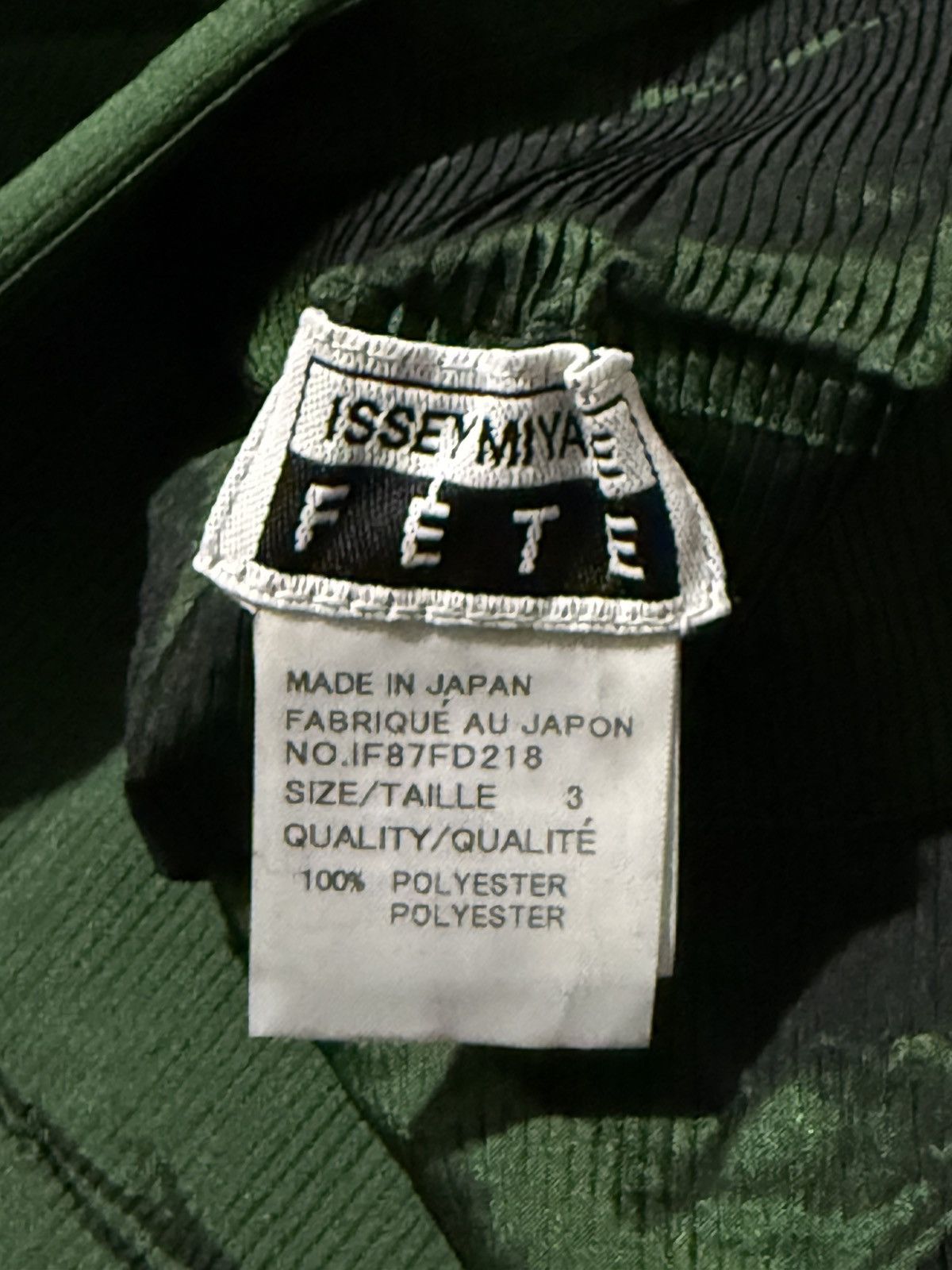 Issey Miyake Rare ! 2000’s Issey miyake fete pleated top green Size ONE SIZE - 3 Thumbnail