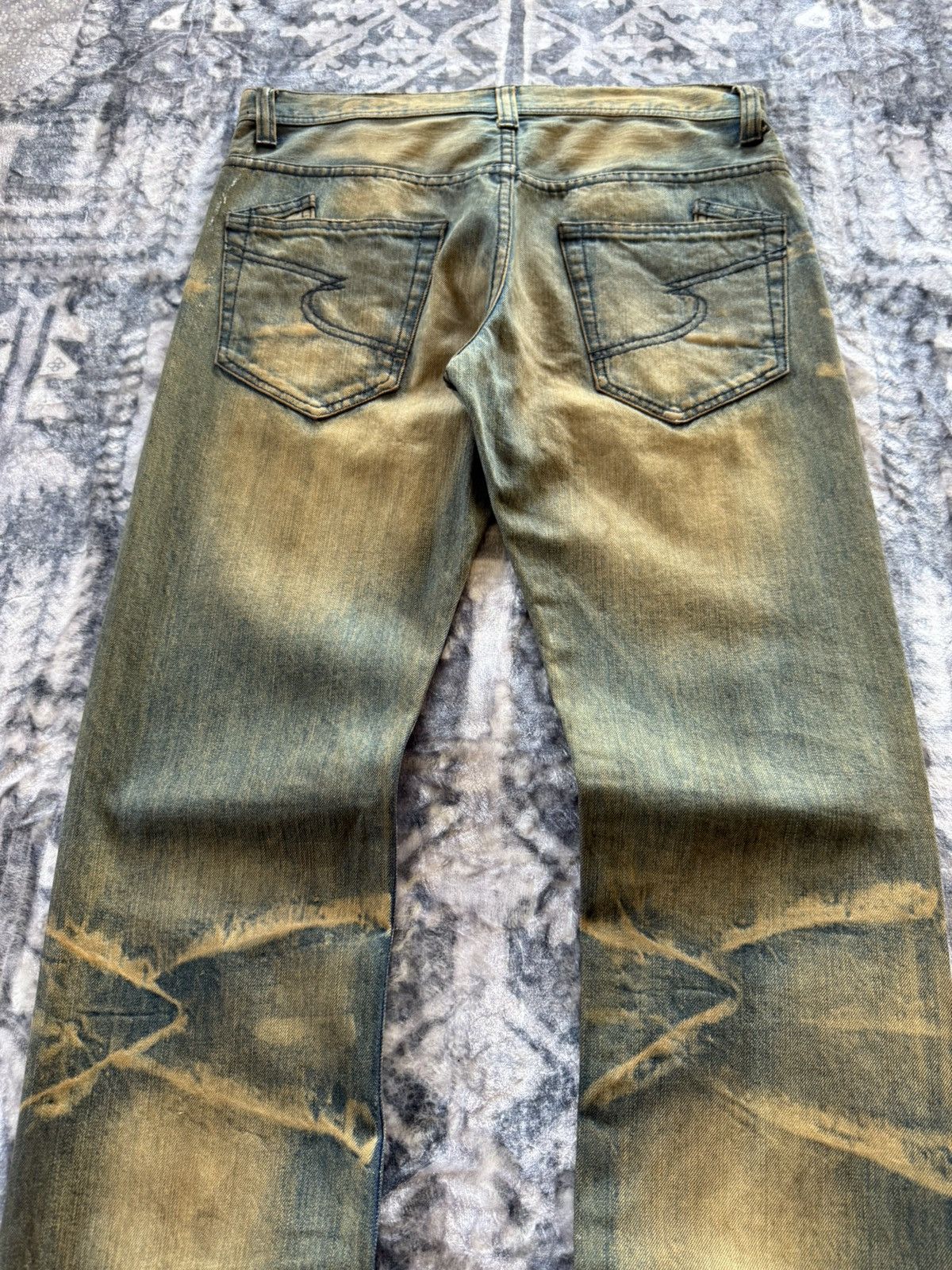 If Six Was Nine Flared Semantic Design Muddy Wash Claw Mark Jeans Size US 30 / EU 46 - 11 Thumbnail