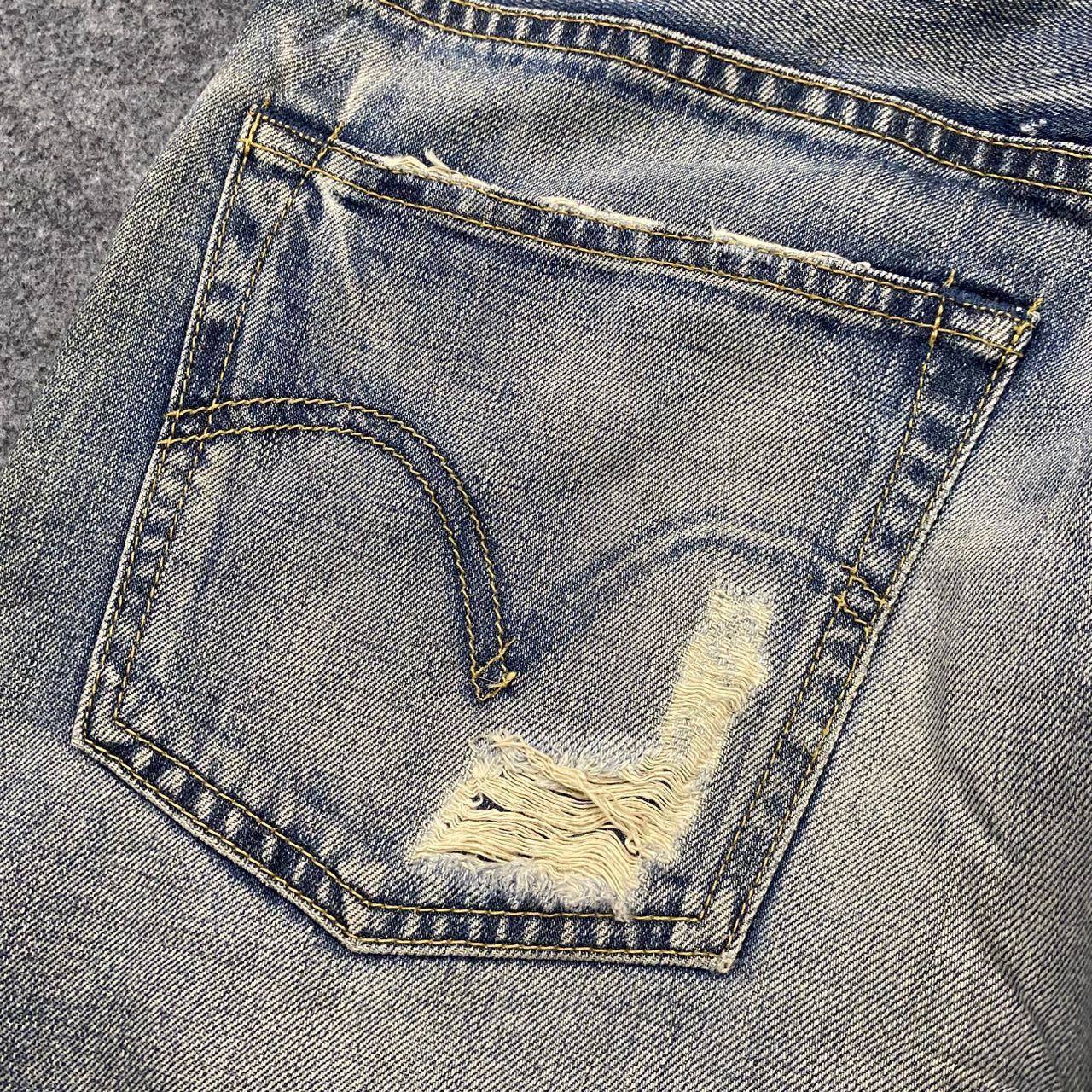 Japanese Brand 💥Vintage Levis 503 Distressed Denim Kurt Cobain Style Size US 32 / EU 48 - 11 Thumbnail