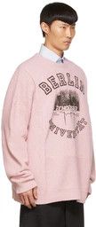 Raf Simons o1y0325 Logo Sweater in Pink Size US S / EU 44-46 / 1 - 2 Thumbnail