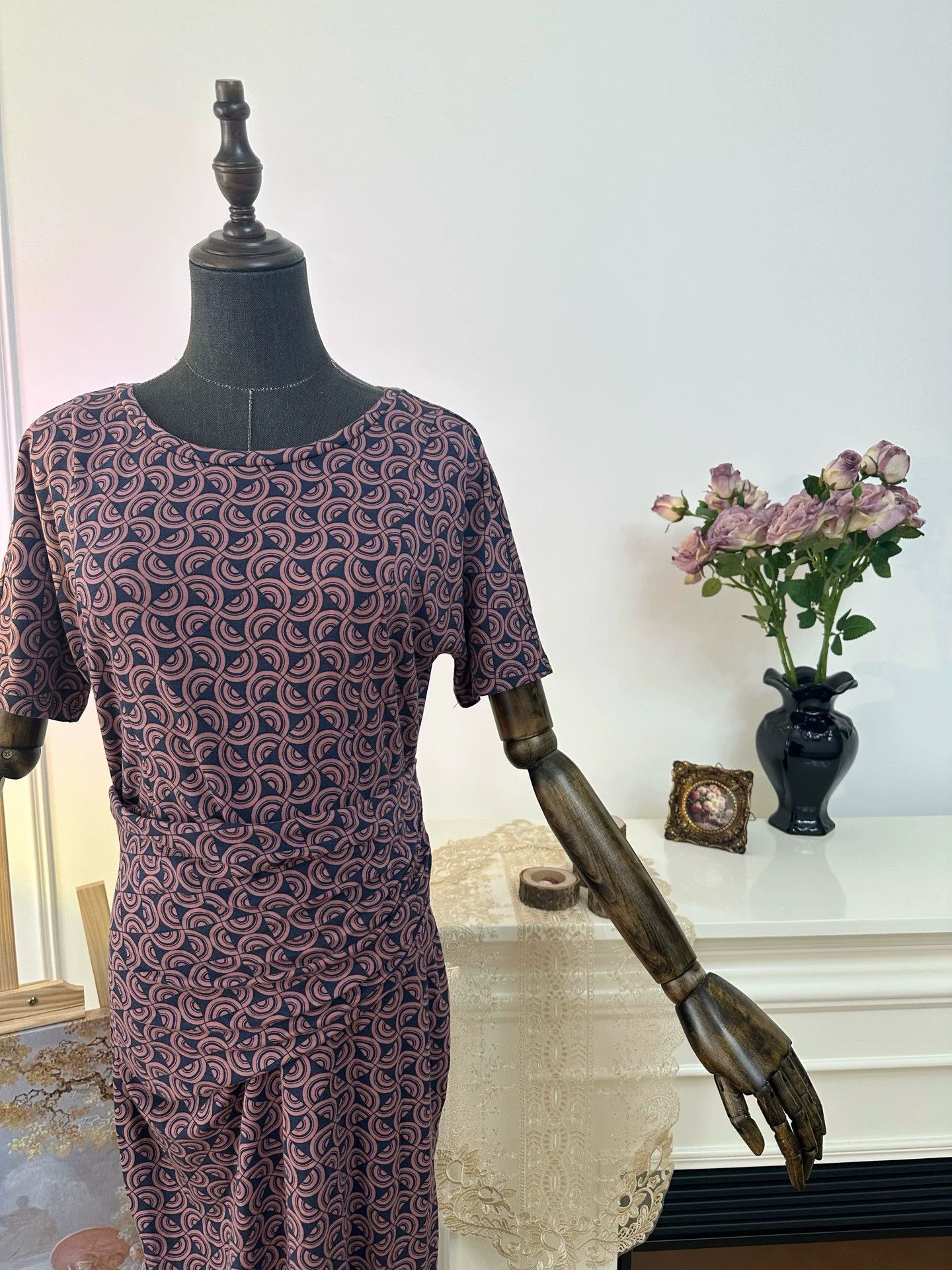 Max Mara MaxMara WEEKEND cinched dress wmn dark purple L Size L / US 10 / IT 46 - 5 Thumbnail