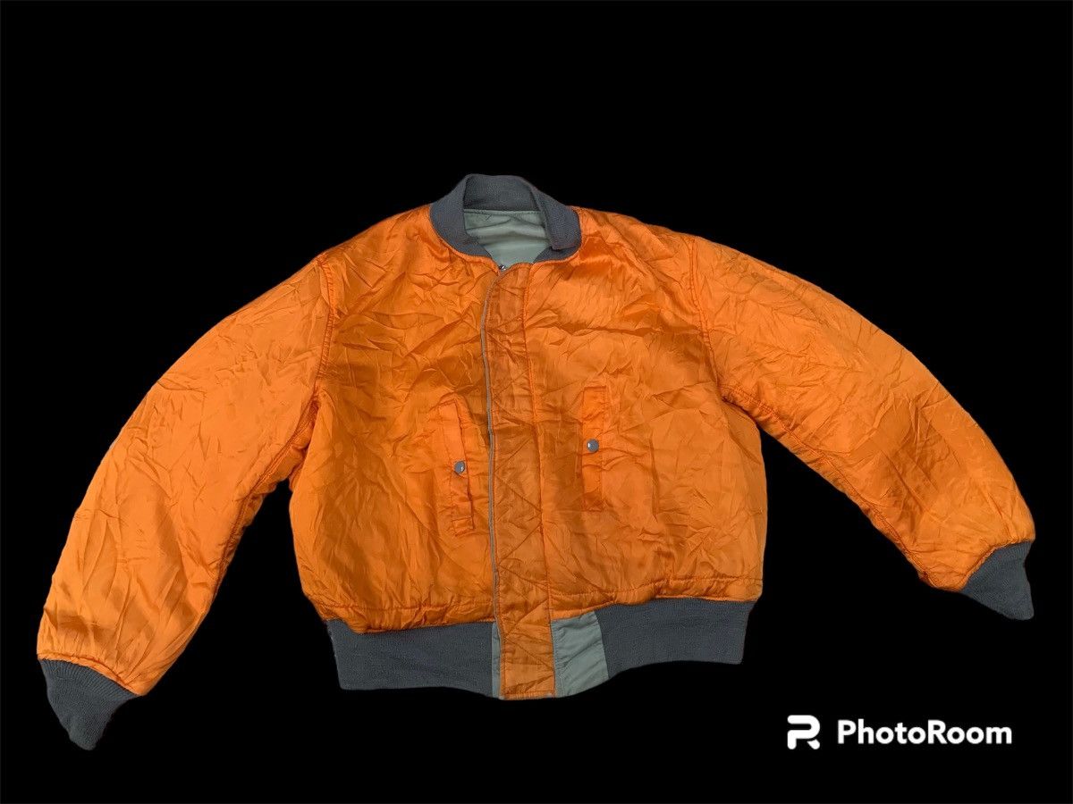 Avirex 90s MA1 US AIR FORCE BOMBER JACKET REVERSIBLE Size US L / EU 52-54 / 3 - 3 Thumbnail