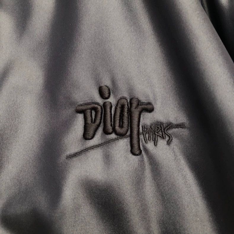 Dior Dior Letter embroidery logo on the back bomber jacket 2501- Size US L / EU 52-54 / 3 - 2 Thumbnail