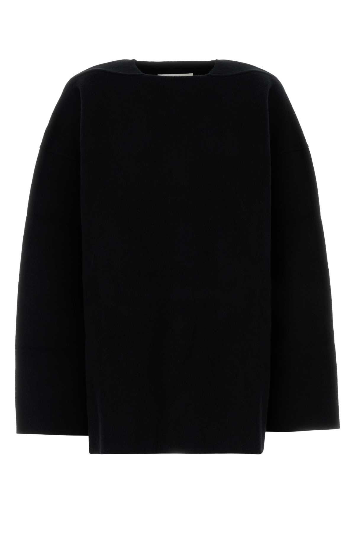 Jil Sander Black Wool Blend Oversize Sweater Size S / US 4 / IT 40 - 1 Thumbnail
