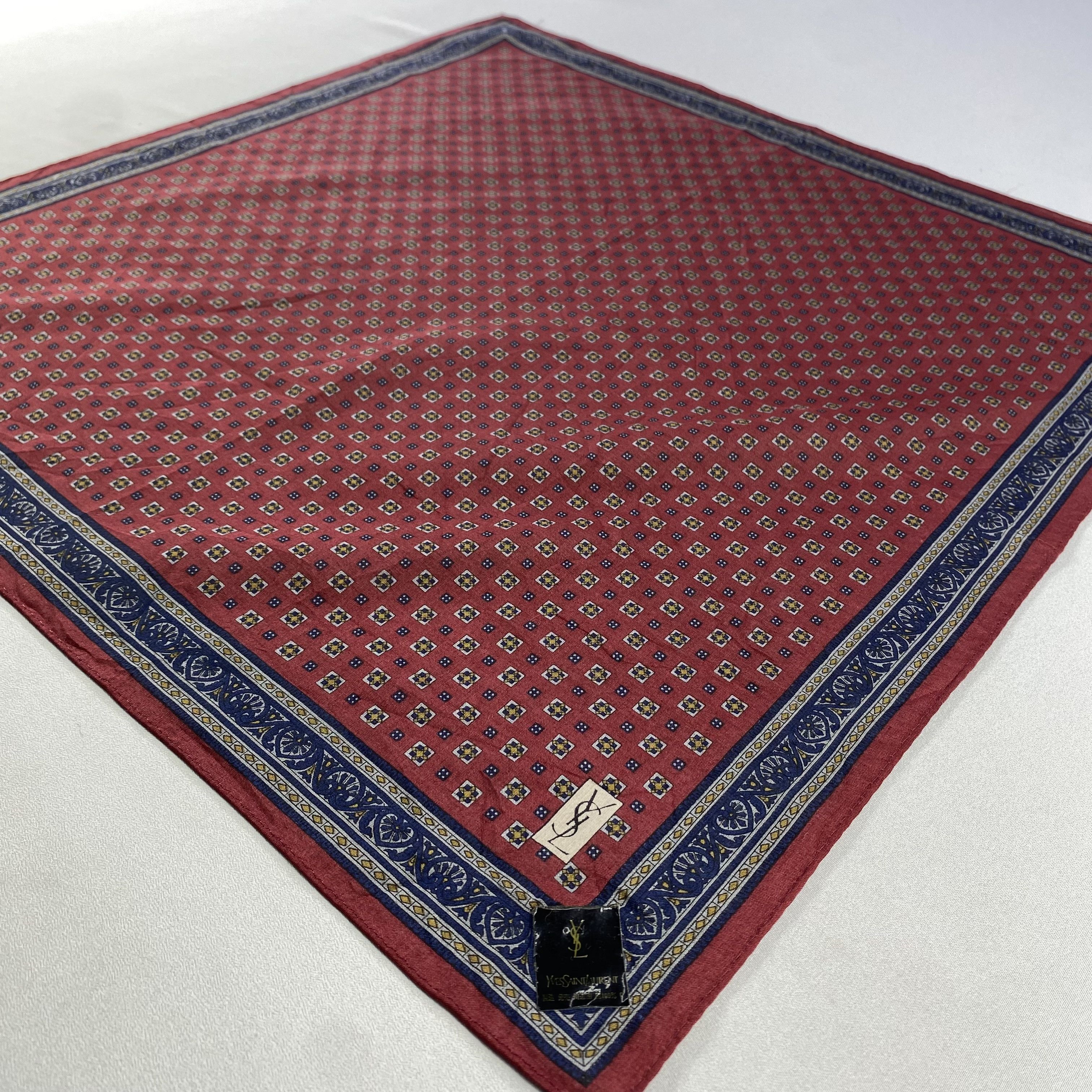 Vintage Yves Saint Laurent Bandana/ Handkerchief / Neckerchief Size ONE SIZE - 2 Thumbnail