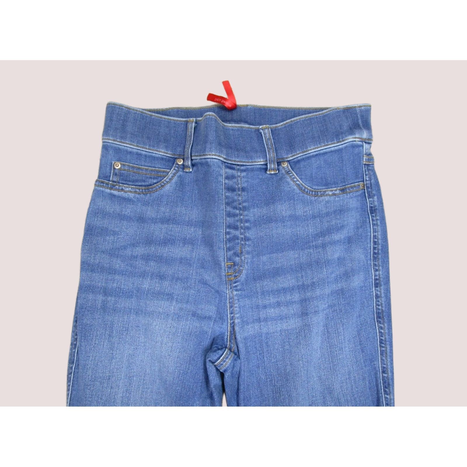 Spanx Spanx Jeans Women Medium Blue High Rise Flared Pull On Shaping Pants Light Wash Size 32" / US 10 / IT 46 - 1 Thumbnail