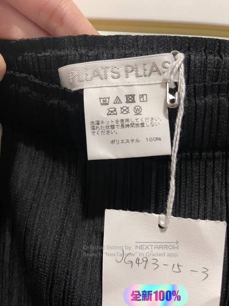 Issey Miyake Issey Miyake size:3 Black Pleated Fashion Midi Skirt Size 22" - 3 Thumbnail