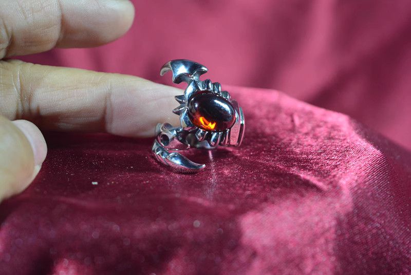 Jewelry Scorpion Future Jewelry Rings Chrome Ring (Size 7-13) Size ONE SIZE - 2 Thumbnail