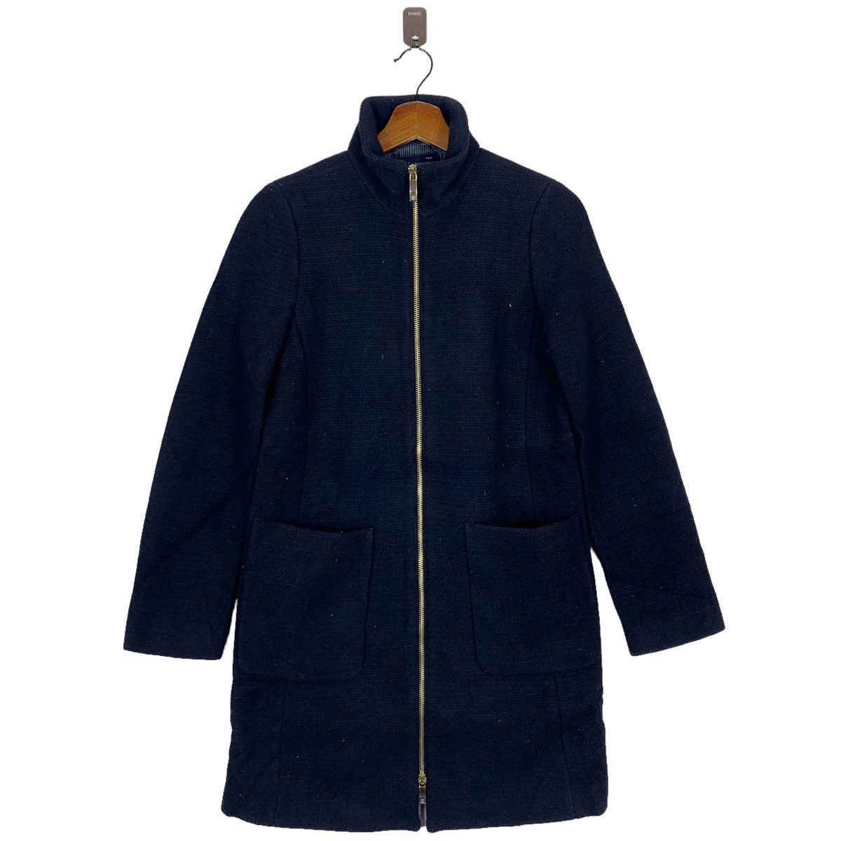 Armani × Armani Collezioni × Giorgio Armani VINTAGE ARMANI JEANS LONG COAT JACKET WOMEN Size XS / US 0-2 / IT 36-38 - 1 Thumbnail