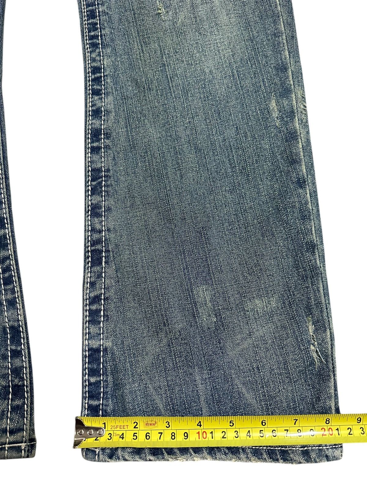 Japanese Brand Vintage True Religion Blue Wash Style Loose Jeans Size US 36 / EU 52 - 17 Thumbnail
