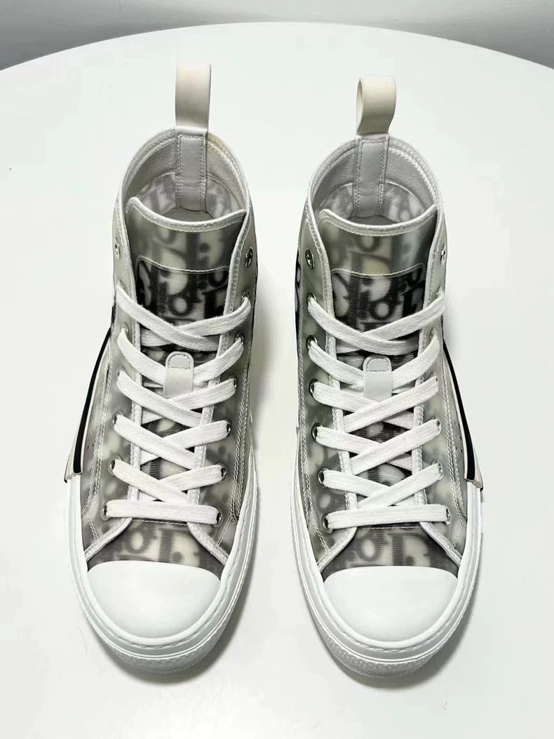 Dior DIOR B23 HighTop Sneakers in White and Black-2506 Size US 4.5 / IT 34.5 - 3 Thumbnail