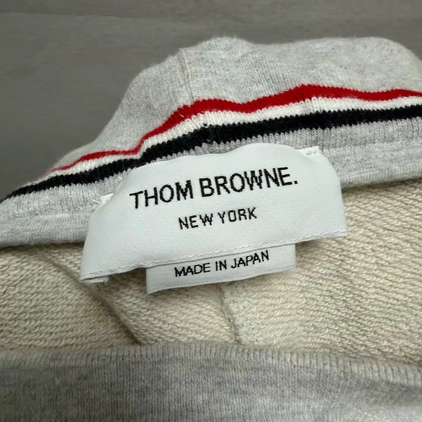 Thom Browne TB 4-bar stripe drawstring short light gray 2 like new Size US 31 - 6 Thumbnail