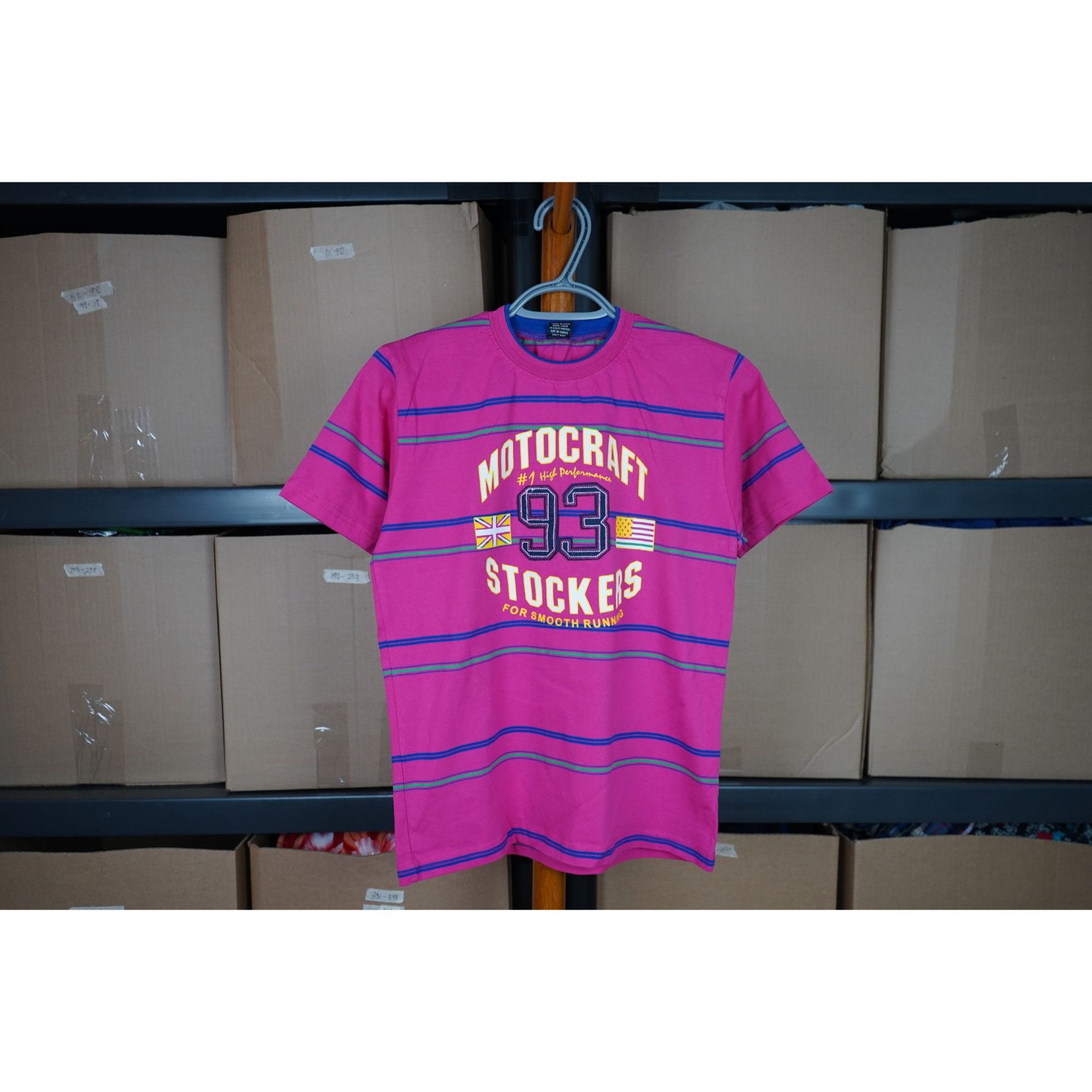Vintage Pink Vintage Tshirt Stripes Motocraft Twinkle S #424 Size S / US 4 / IT 40 - 1 Thumbnail
