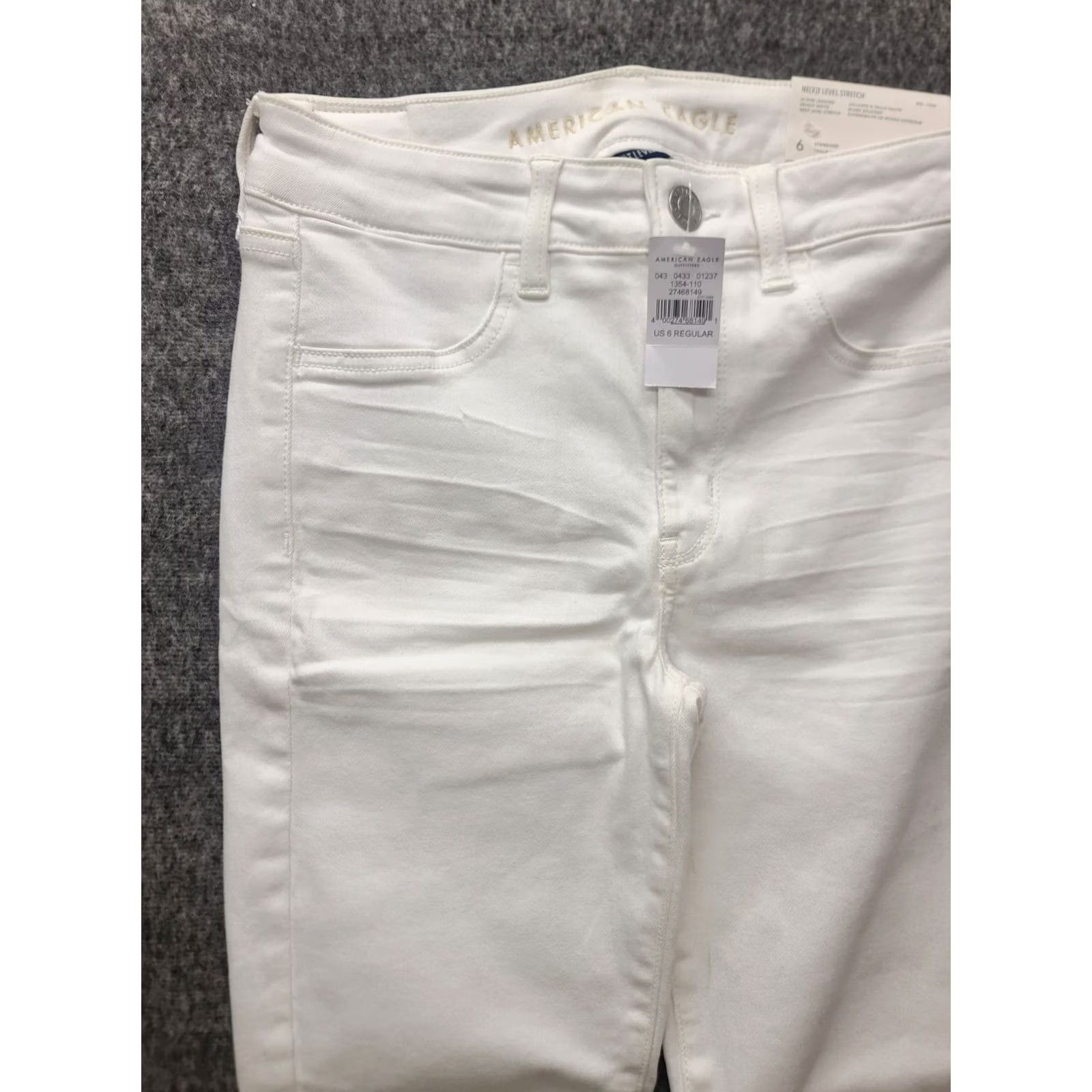 American Eagle Outfitters VINTAGE American Eagle Jeans 5-Pocket Denim Regular Rise Ankle 27in Waist White Womens 6 Regular Size 28" / US 6 / IT 42 - 7 Thumbnail