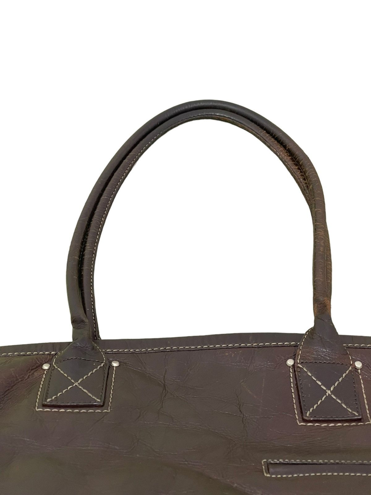 Japanese Brand Full Grain Leather Patina Tsuchiya Kaban Shoulder Bag 3🟩 Size ONE SIZE - 13 Thumbnail