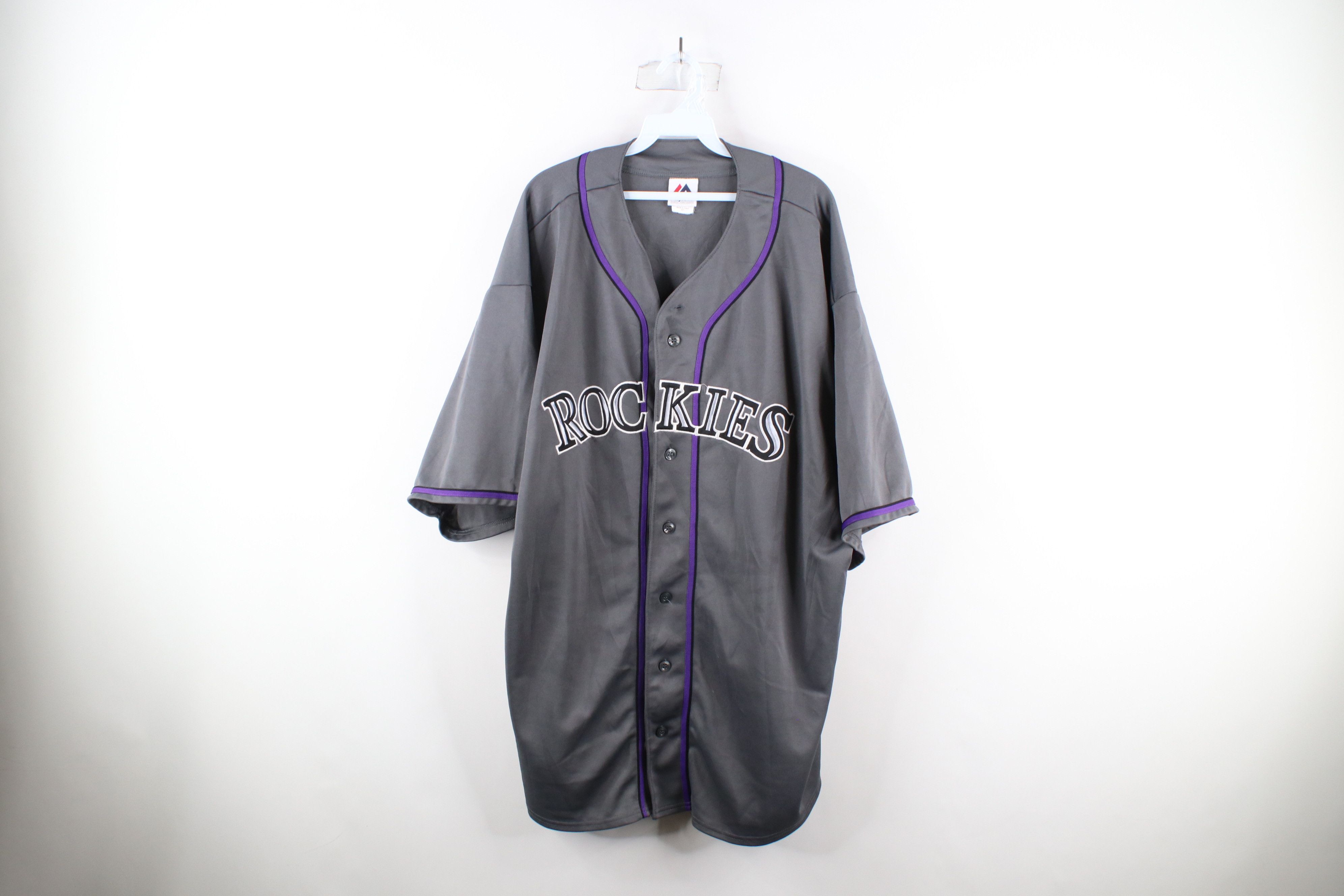 Vintage Majestic Colorado Rockies Gray Pinstripe hotsell Jersey