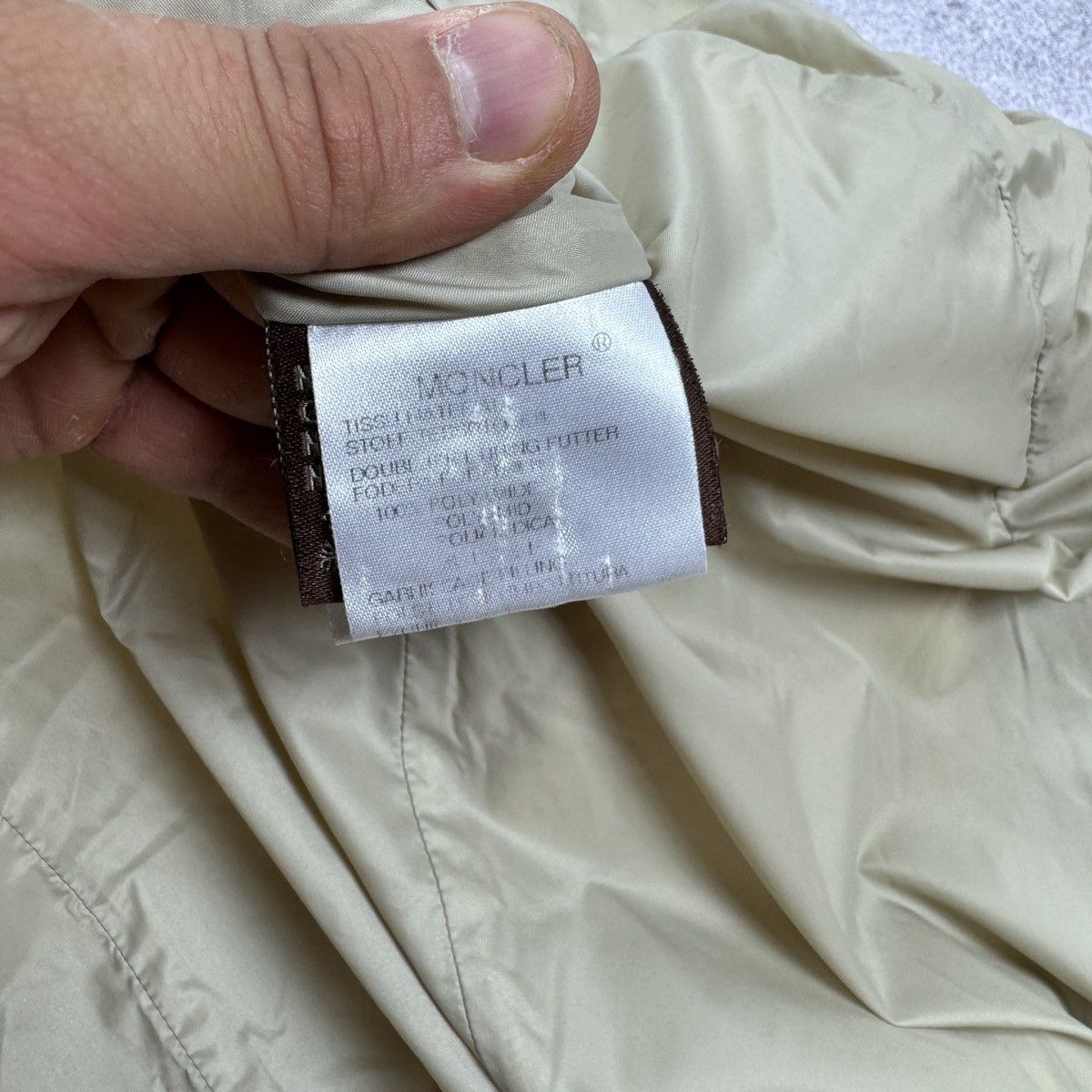 Moncler Vintage Moncler Beige Long Puffer Down Jacket Size 2 / M Size M / US 6-8 / IT 42-44 - 14 Thumbnail