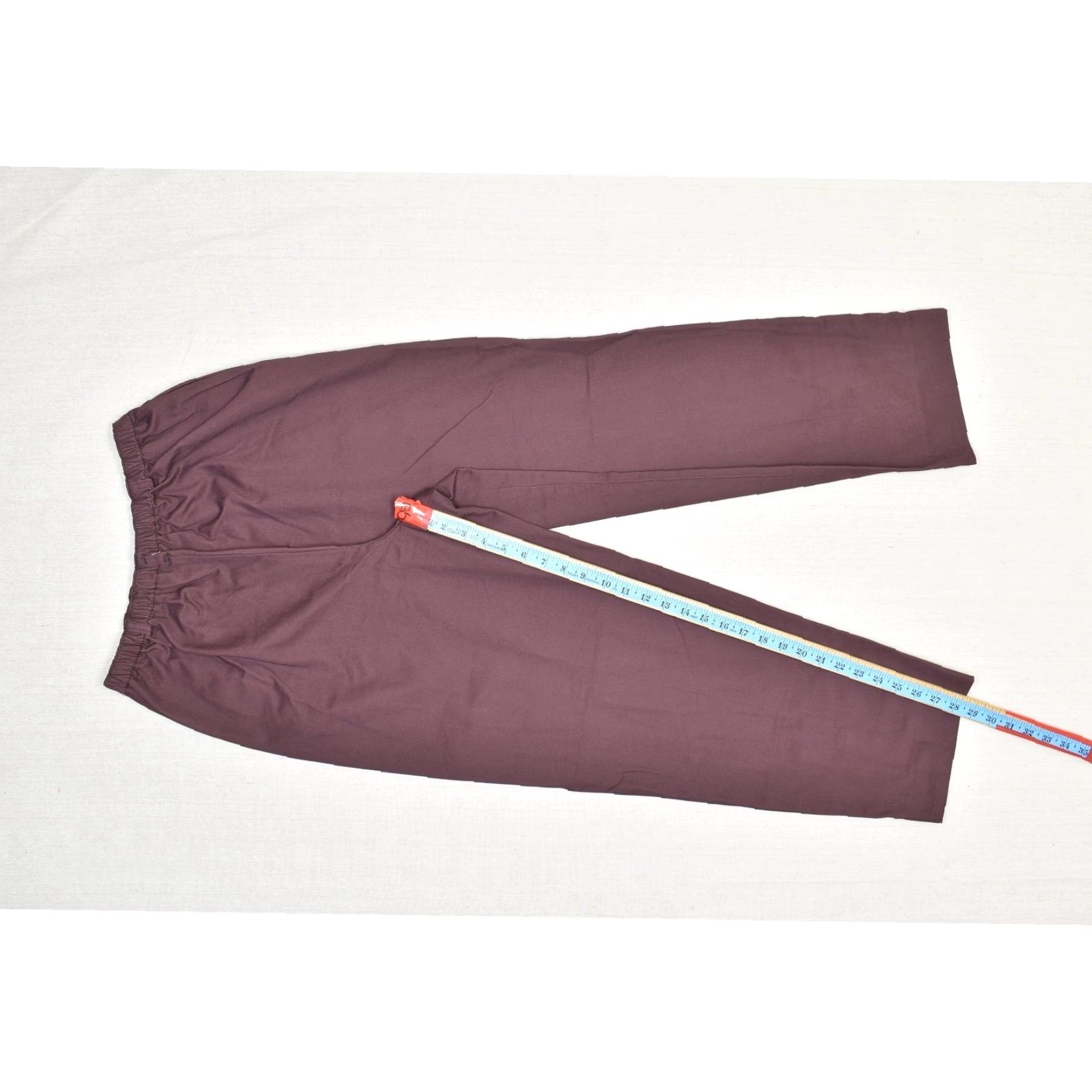 Orvis Orvis Pants Women's Cotton Elastic Waist Pull-On Burgundy Casual Sz 14 Dress Pants Straight Front Flat Front Size 36" / US 14 / IT 50 - 5 Thumbnail