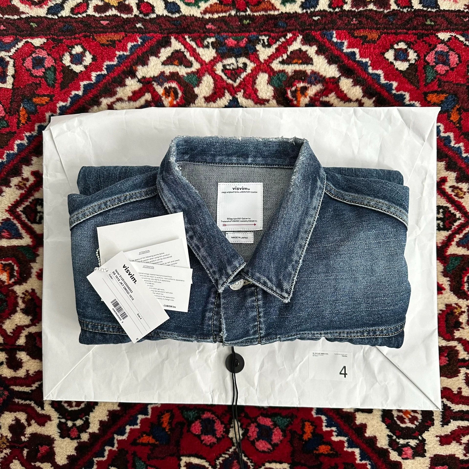 Visvim visvim 25ss 101x JKT Denim 4 Splatter Distressed ICT Size US XL / EU 56 / 4 - 8 Thumbnail