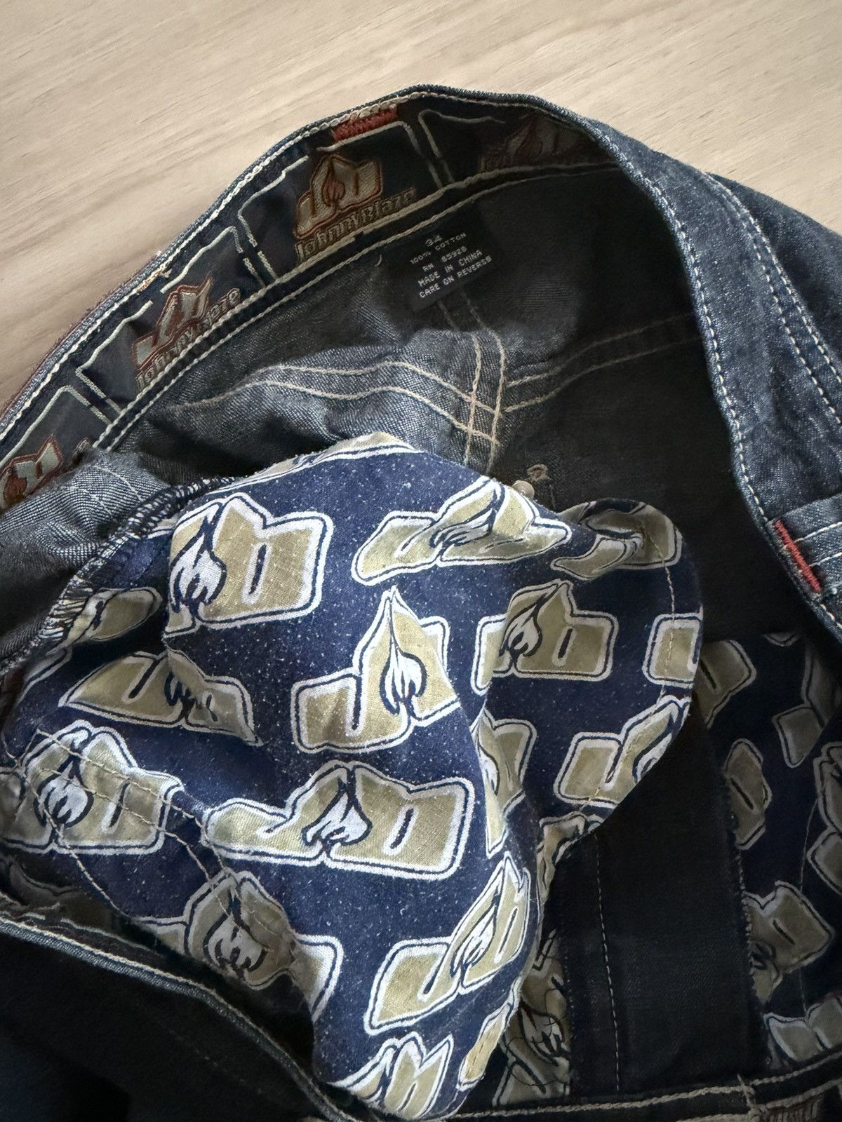 Vintage Vintage Johnny Blaze Carpenter Embroidered Sz 34 Hip Hop Size US 42 / EU 58 - 9 Thumbnail