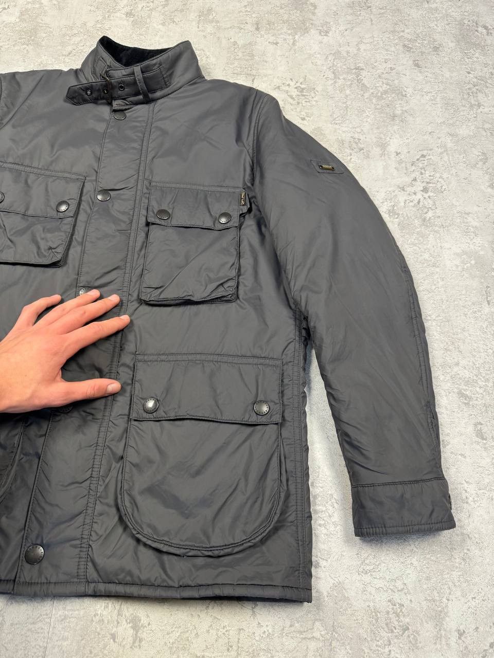 Barbour Barbour International Padded Gray Mens Jacket Size S Size US S / EU 44-46 / 1 - 5 Thumbnail
