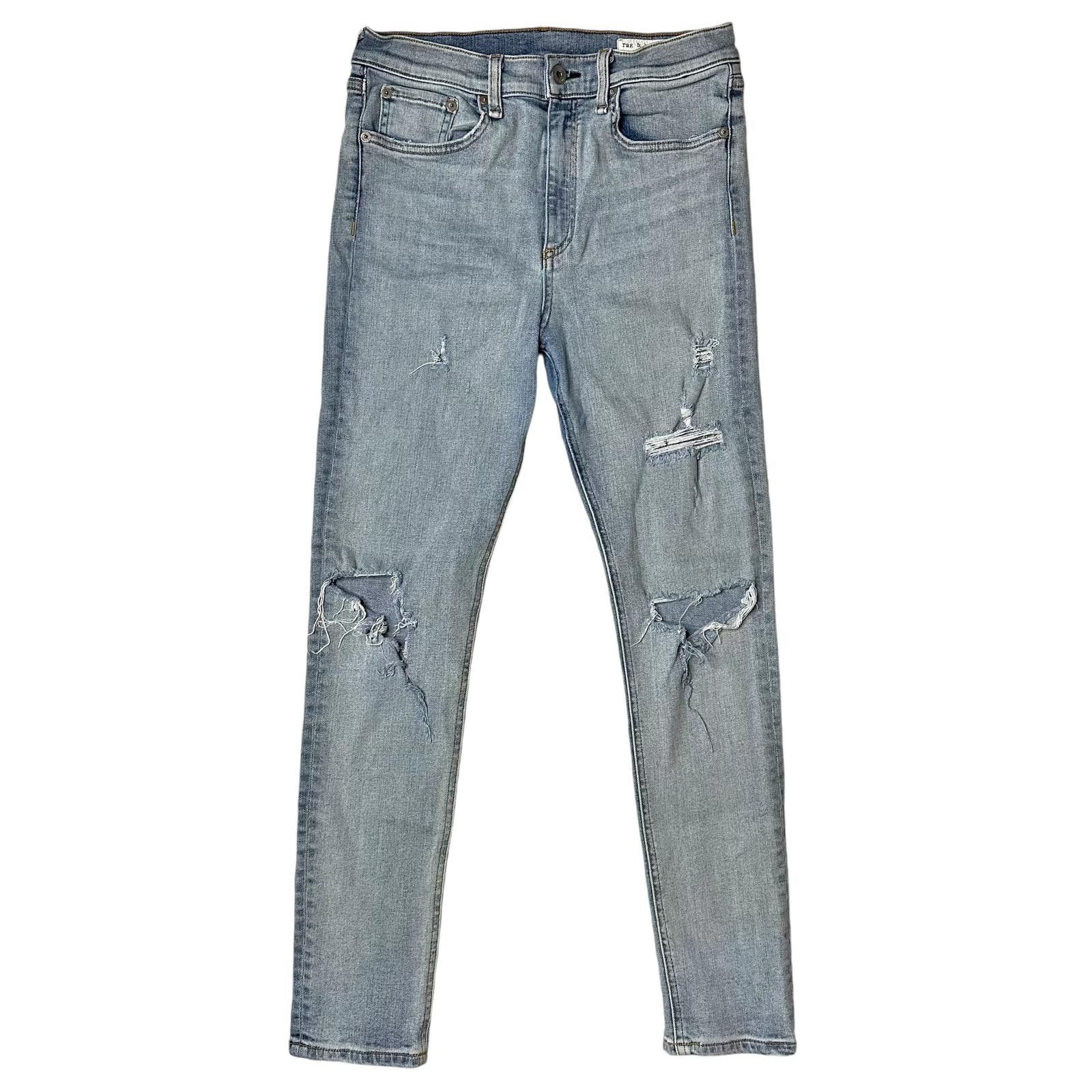 Rag & Bone Rag & Bone Distressed High Rise Ankle Skinny Jeans Womens 29 Size 29" - 1 Thumbnail