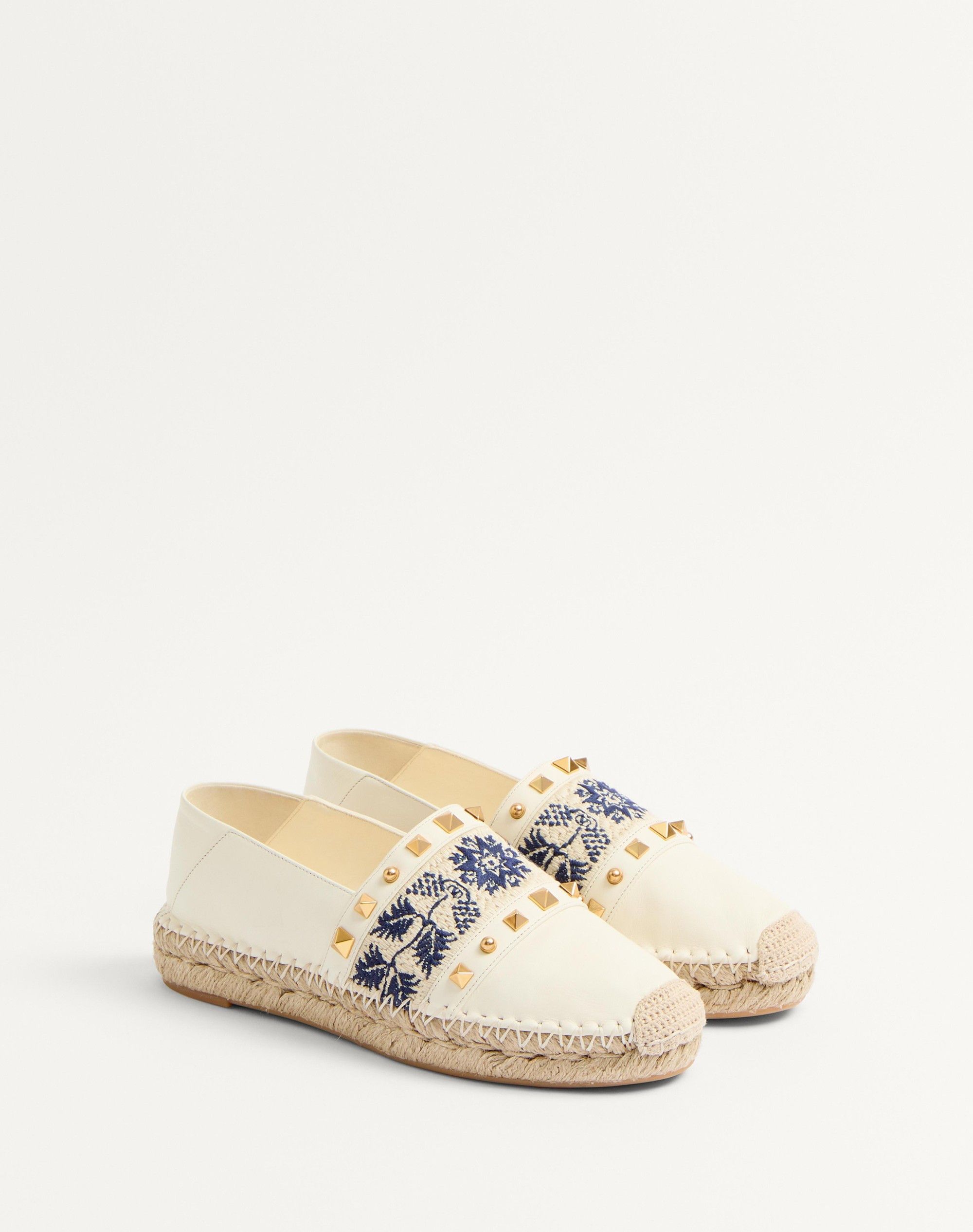 Valentino os11x0126 Espadrilles in Nappa With Embroidered Multicolor Size US 9 / IT 39 - 2 Thumbnail