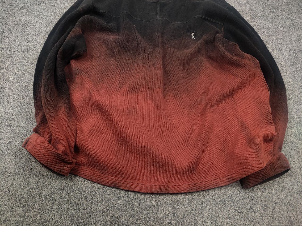 Yves Saint Laurent Rare Yves Saint Laurent Vintage 90's tie-dye long sleeve Size US L / EU 52-54 / 3 - 5 Thumbnail