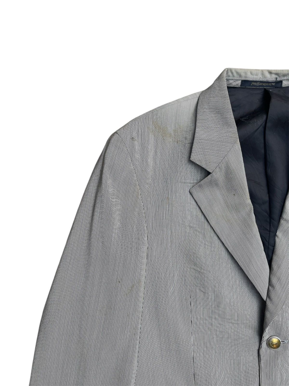 Vintage × Yves Saint Laurent Vintage Yves Saint Laurent Pour Homme Suit Jacket Size US S / EU 44-46 / 1 - 7 Thumbnail