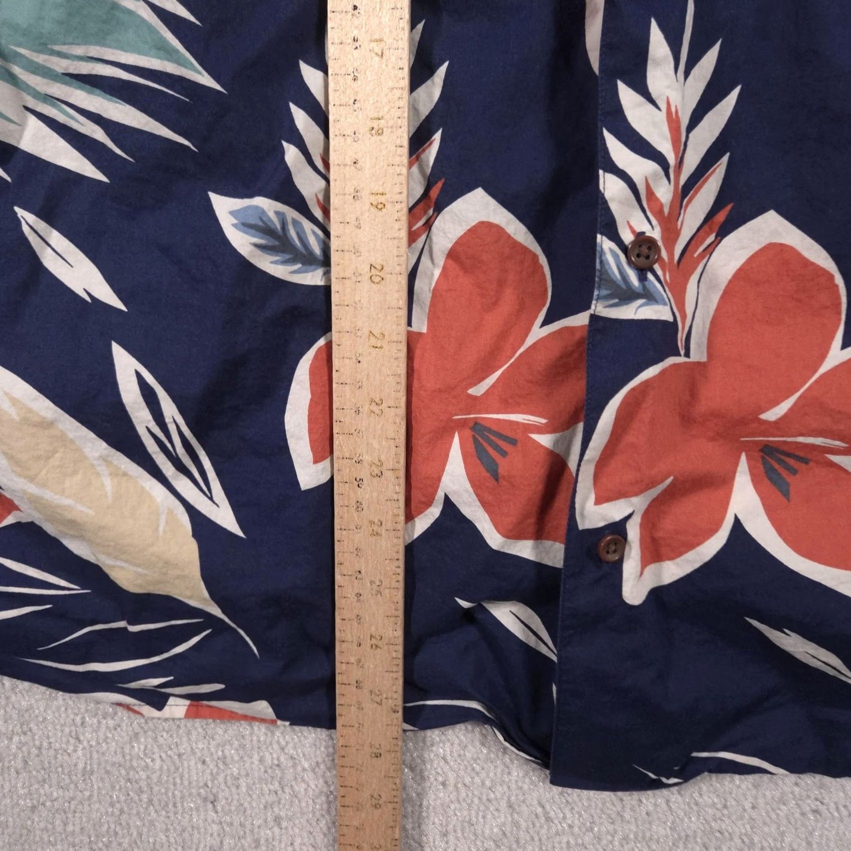 Lands' End Lands' End Shirt Mens XL Multicolor Floral Hawaiian Button Front Short Sleeve Casual Size US XL / EU 56 / 4 - 7 Thumbnail