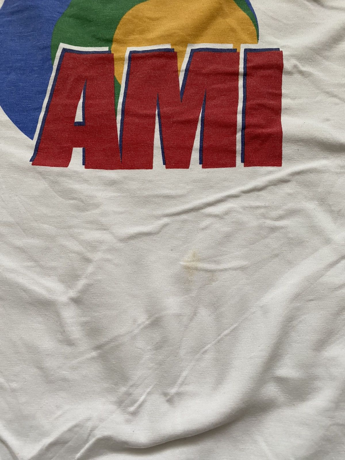 AMI ⛔️Rare AMI Big Logo white t shirt tee ,retro hype ,Y2K Size US M / EU 48-50 / 2 - 8 Thumbnail