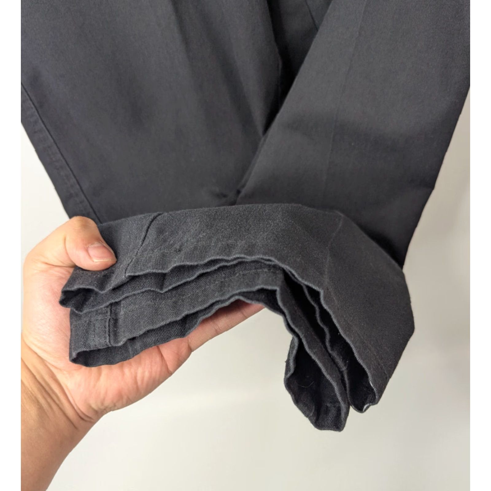 Vintage Towncraft Men's Pants 34-30 Gray Elastic Waist Straight Leg Casual Workwear Slacks Size US 30 / EU 46 - 3 Thumbnail