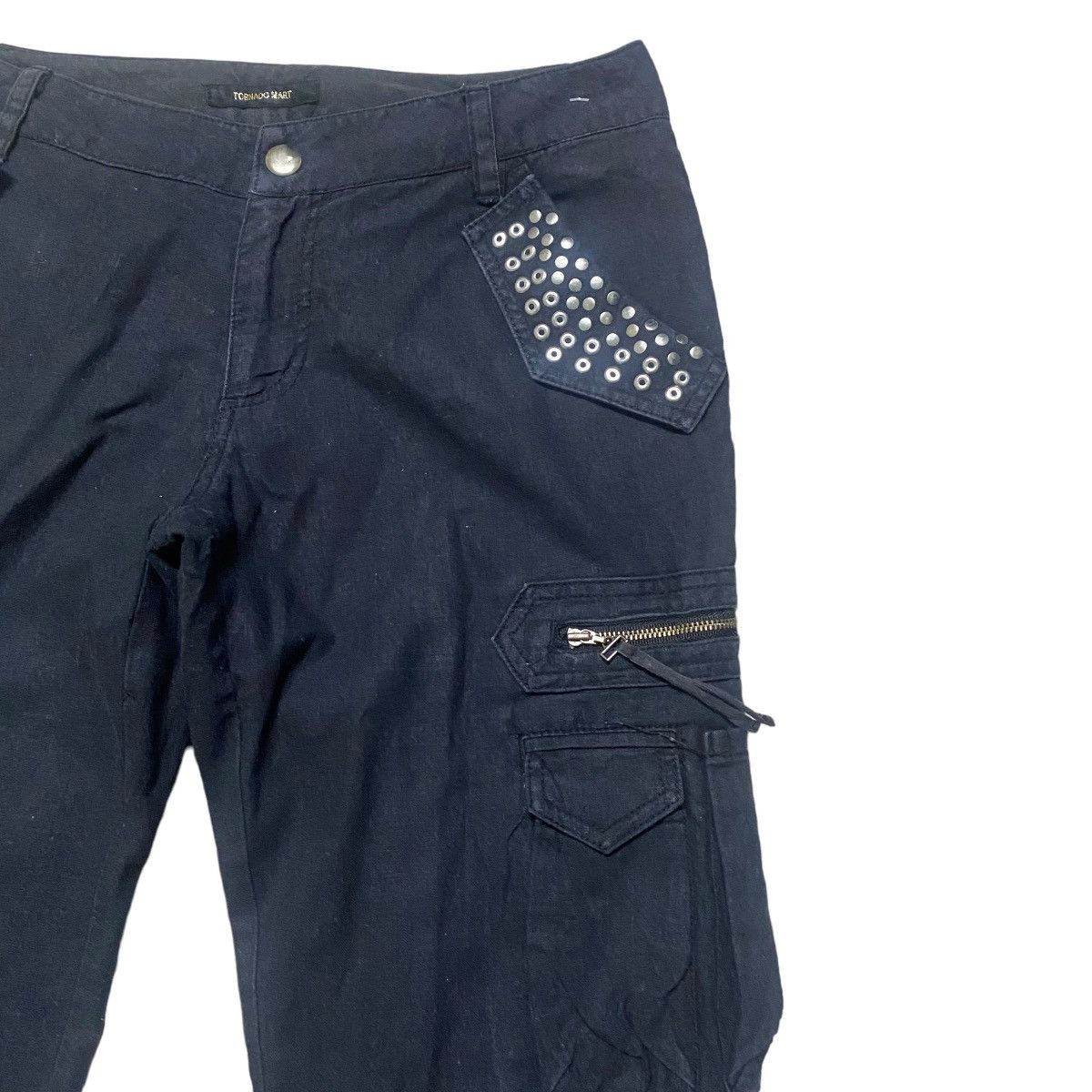 Tornado Mart Vintage Tornado Mart Flare Pants Linen Size 29" - 5 Thumbnail