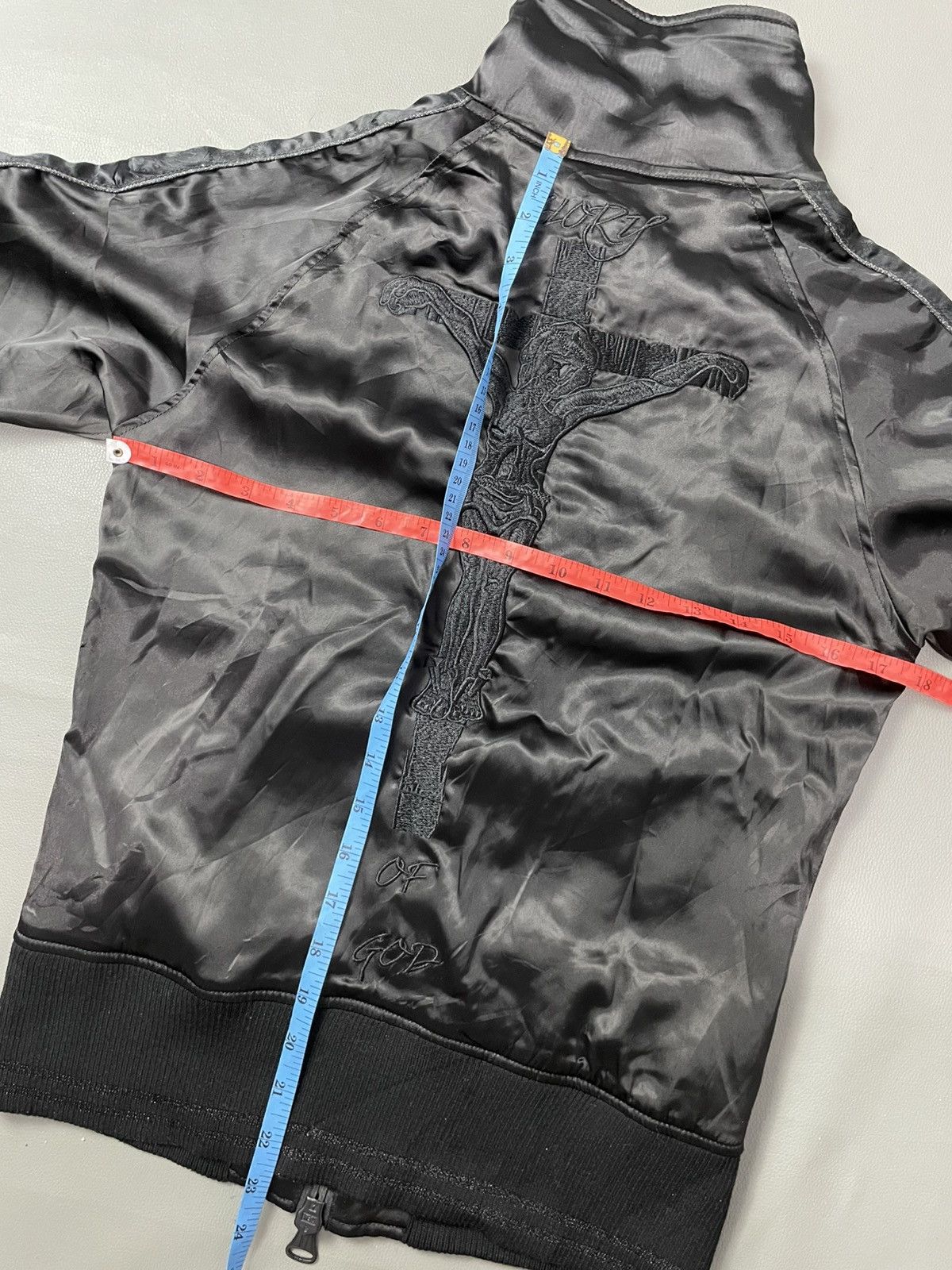 GOSTAR DE FUGA Jesus on the cross Embroiderd Gothic Track Jacket Fuga Japan Size S / US 4 / IT 40 - 12 Thumbnail