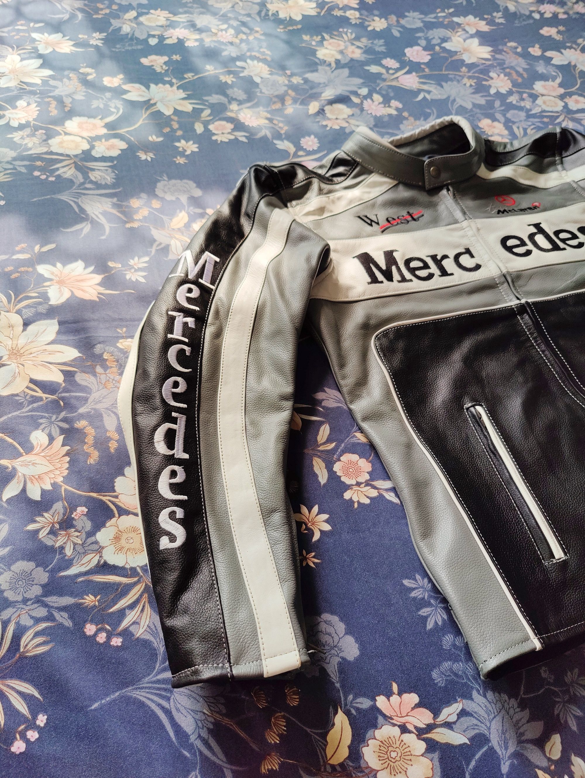 Vintage 💀🔥 Mercedes-Benz X McLaren LEATHER JACKET RARE STREETWEAR Size US M / EU 48-50 / 2 - 2 Thumbnail