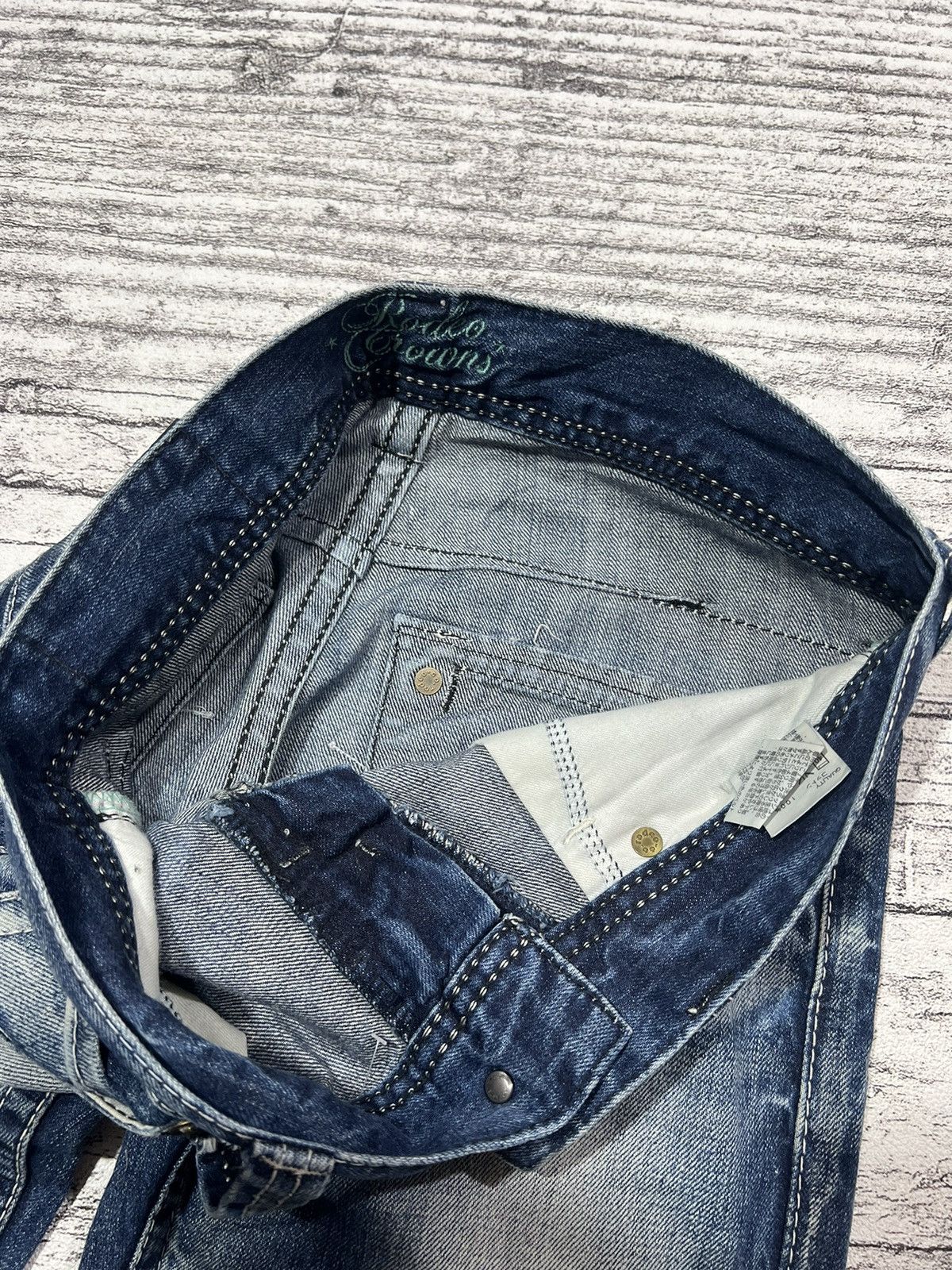 Hysteric Glamour × Undercover 2000s Japanese Cdg Maison Bootcut Wash Jeans y2k Lgb Ifsix Size US 31 - 8 Thumbnail