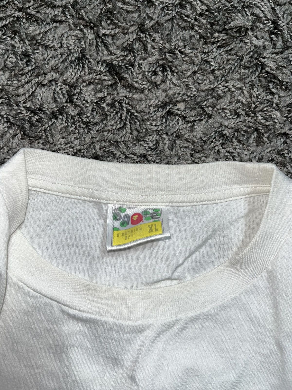 Bape A BATHING APE BAPE CHECK BIG APE HEAD COTTON TEE Size US XL / EU 56 / 4 - 5 Thumbnail
