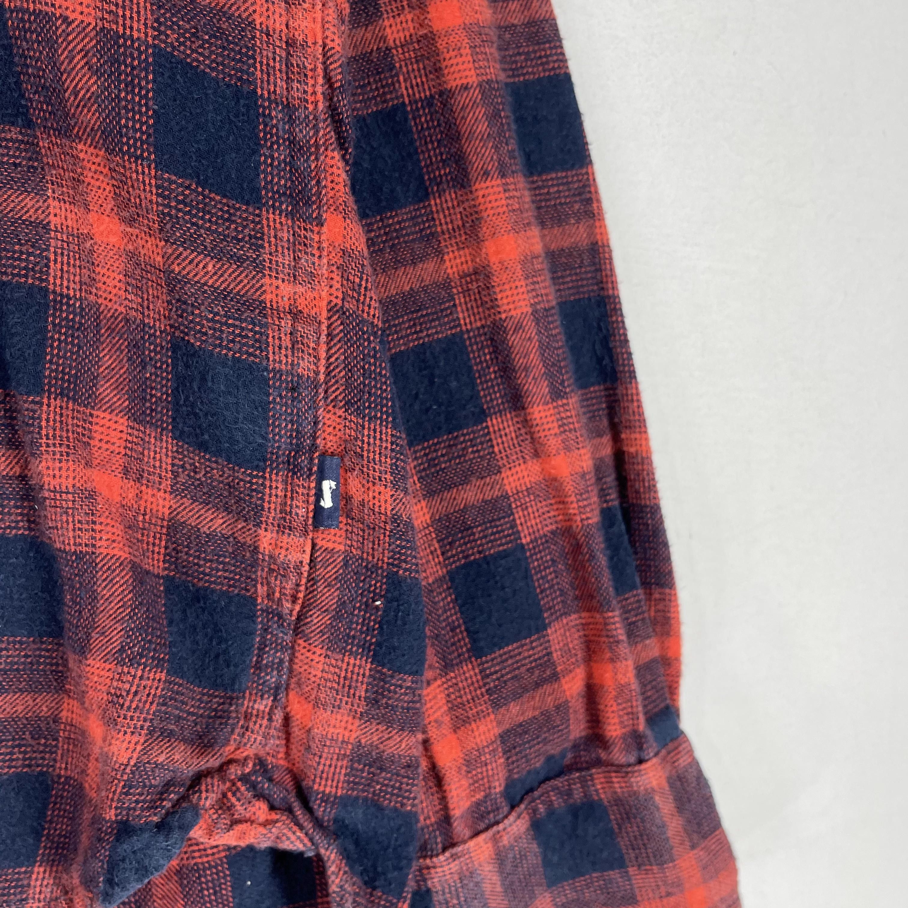 Flannel × Japanese Brand Vintage Plaid Checkered Red/Blue Tartan Flannel Button Up Size US M / EU 48-50 / 2 - 6 Thumbnail