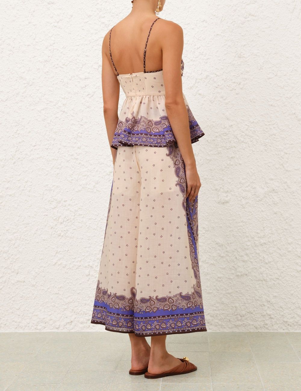 Zimmermann oc11z0126 Maxine Plunge Cami Top in Multicolor Size L / US 10 / IT 46 - 4 Thumbnail