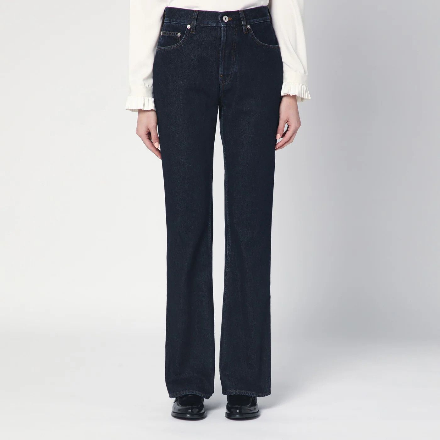 Burberry o1d2blof0426 Flared Jeans in Dark Blue Size 28" / US 6 / IT 42 - 5 Thumbnail