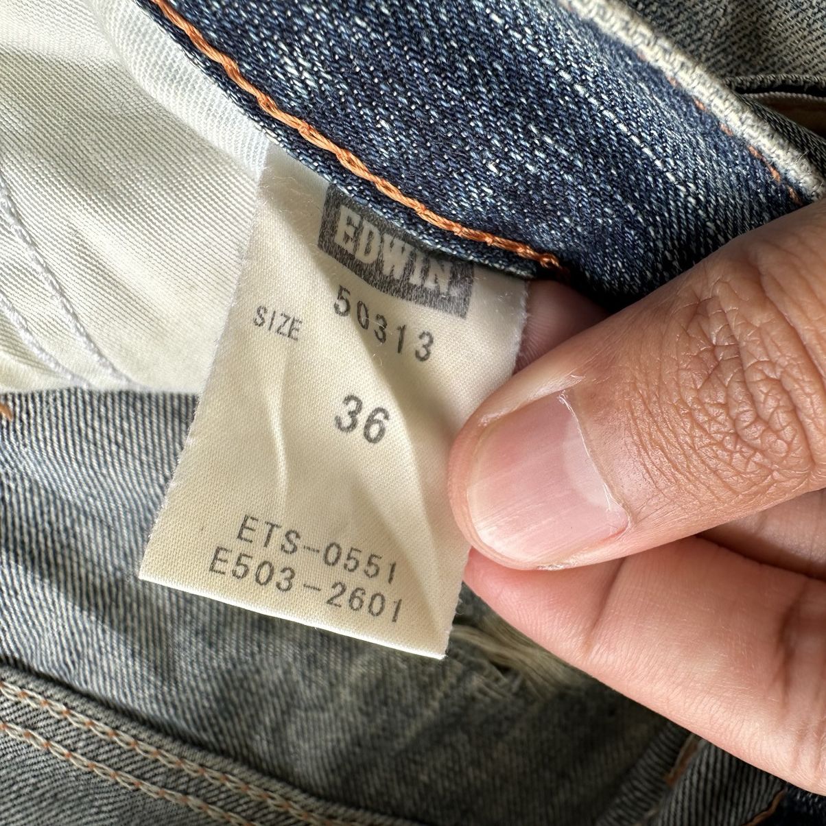 Japanese Brand Vintage Edwin Japanese Faded Rusty Denim Jean Pant W37 Size US 37 - 8 Thumbnail