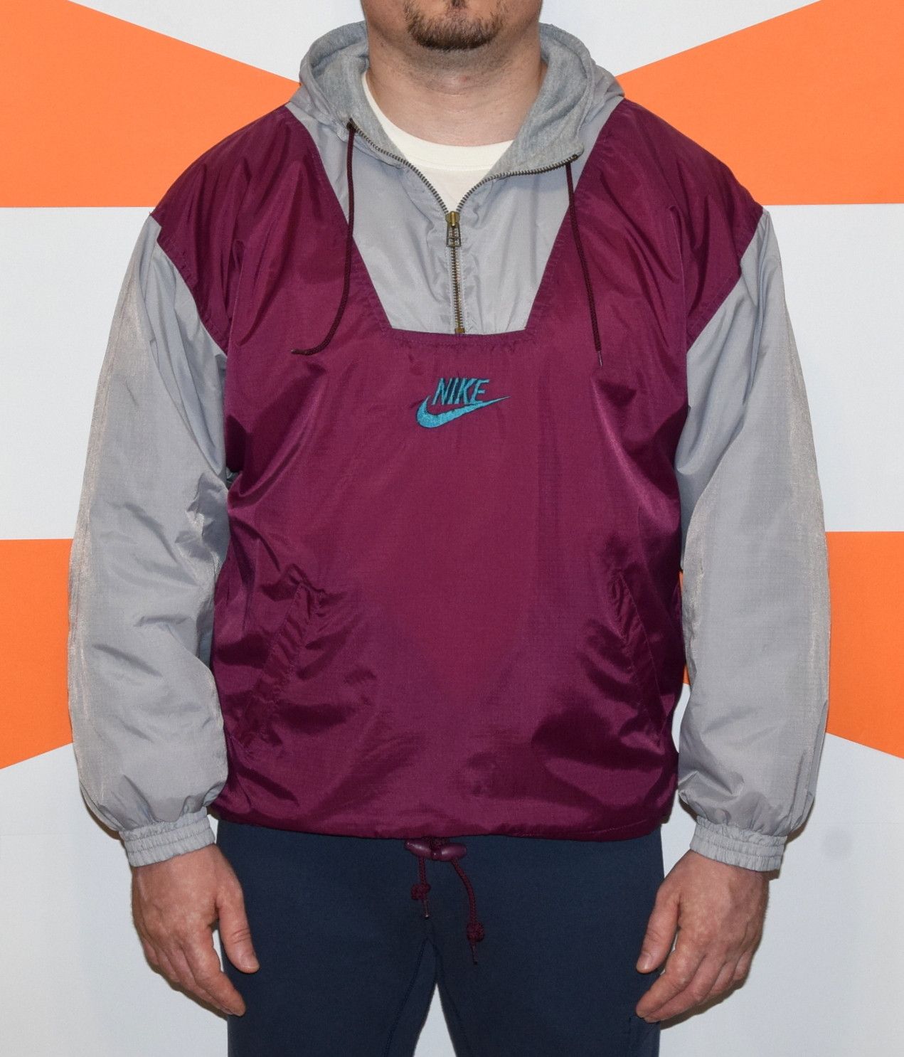 Nike RARE VINTAGE NIKE USA BEAVERTON OREGON OVERHEAD JACKET S Size US S / EU 44-46 / 1 - 20 Thumbnail