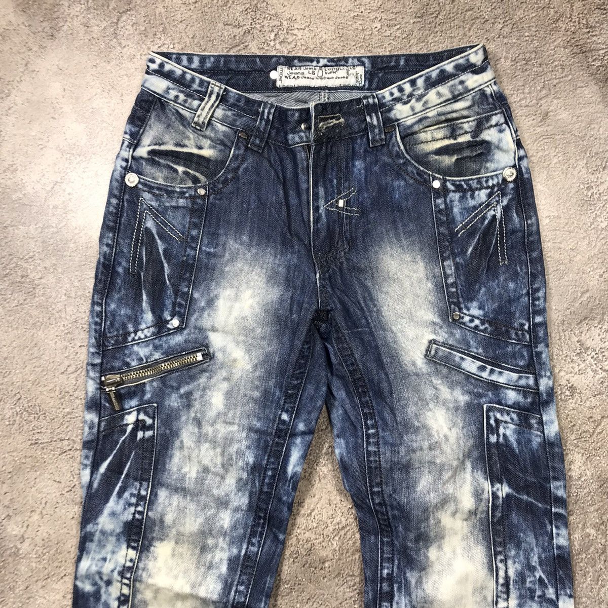 Vintage Vintage Y2K Distressed Baggy Flared Jeans Grunge Japan 29 Size US 29 - 2 Thumbnail